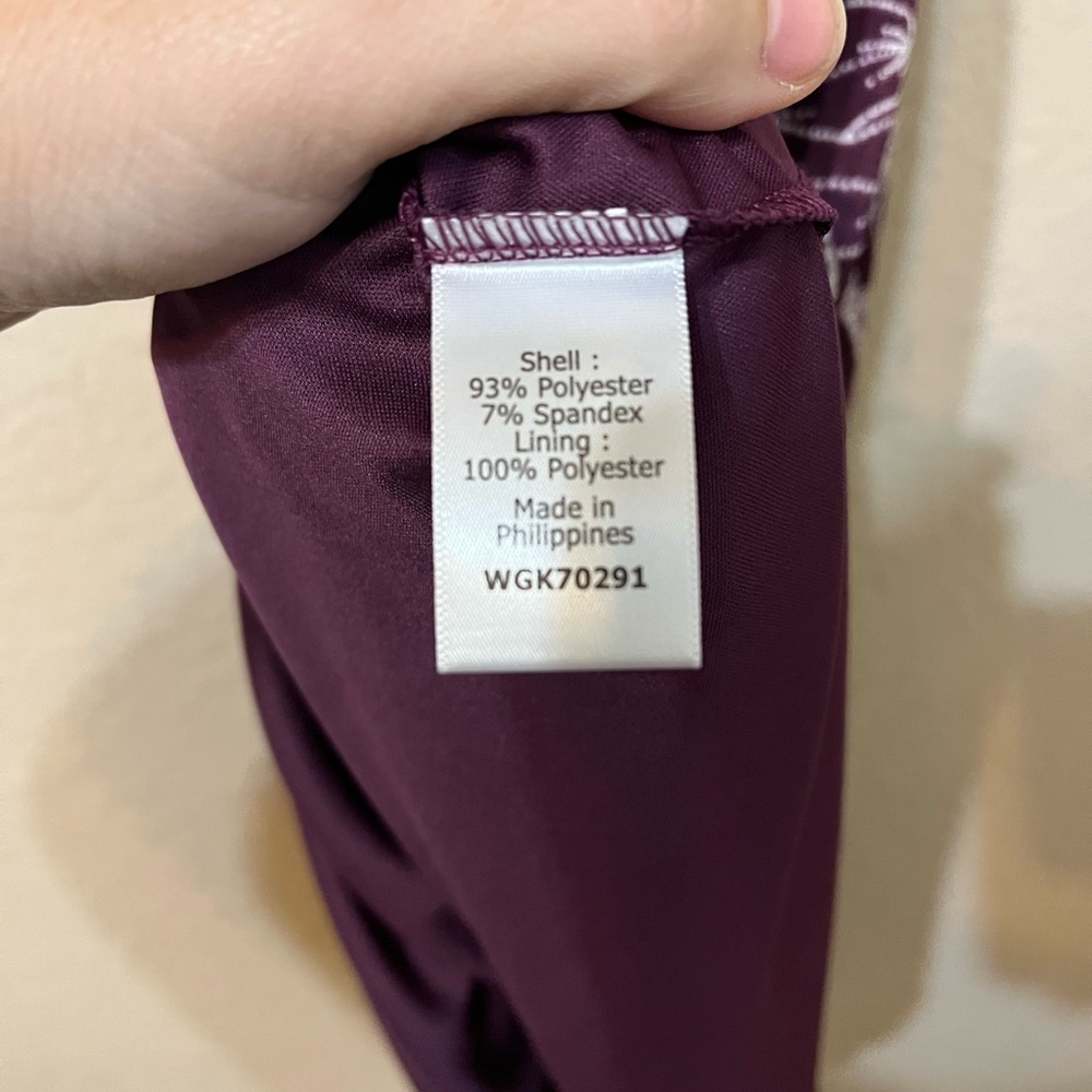 41 Hawthorn Kassidy Faux Wrap Dress EUC medium plum - Picture 7 of 8